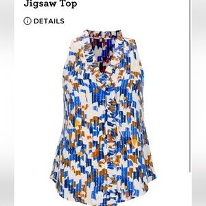 Cabi Jigsaw Top, #6106, Size Medium